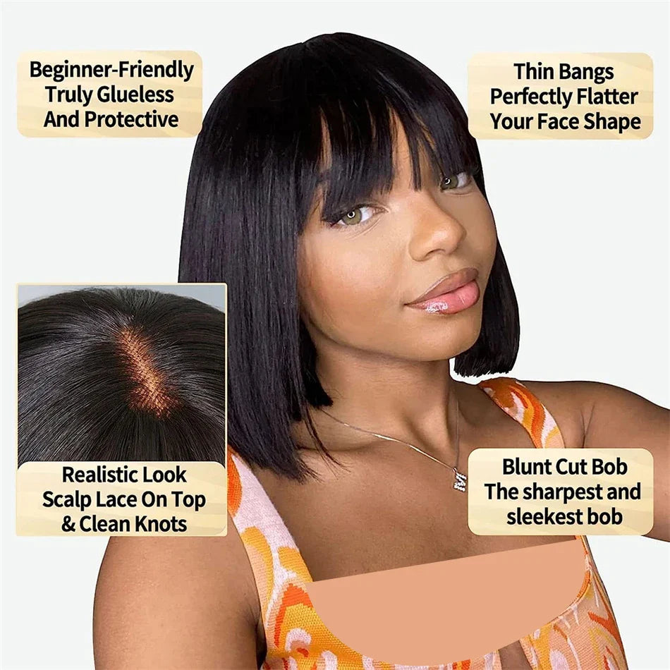 Short Bob Wig – Bone Straight