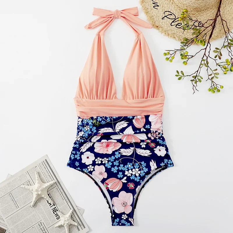 Printed One-Piece Swimsuit