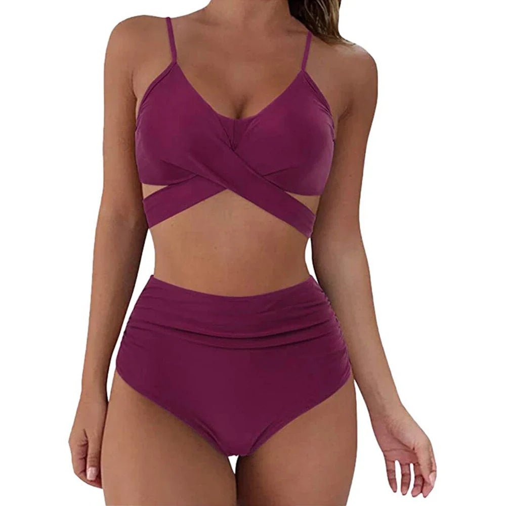 Slim Bikini Set – High Waisted Brazilian Style
