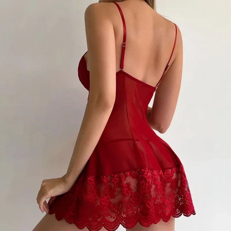 Slim Fit Lace Lolita Sleepwear