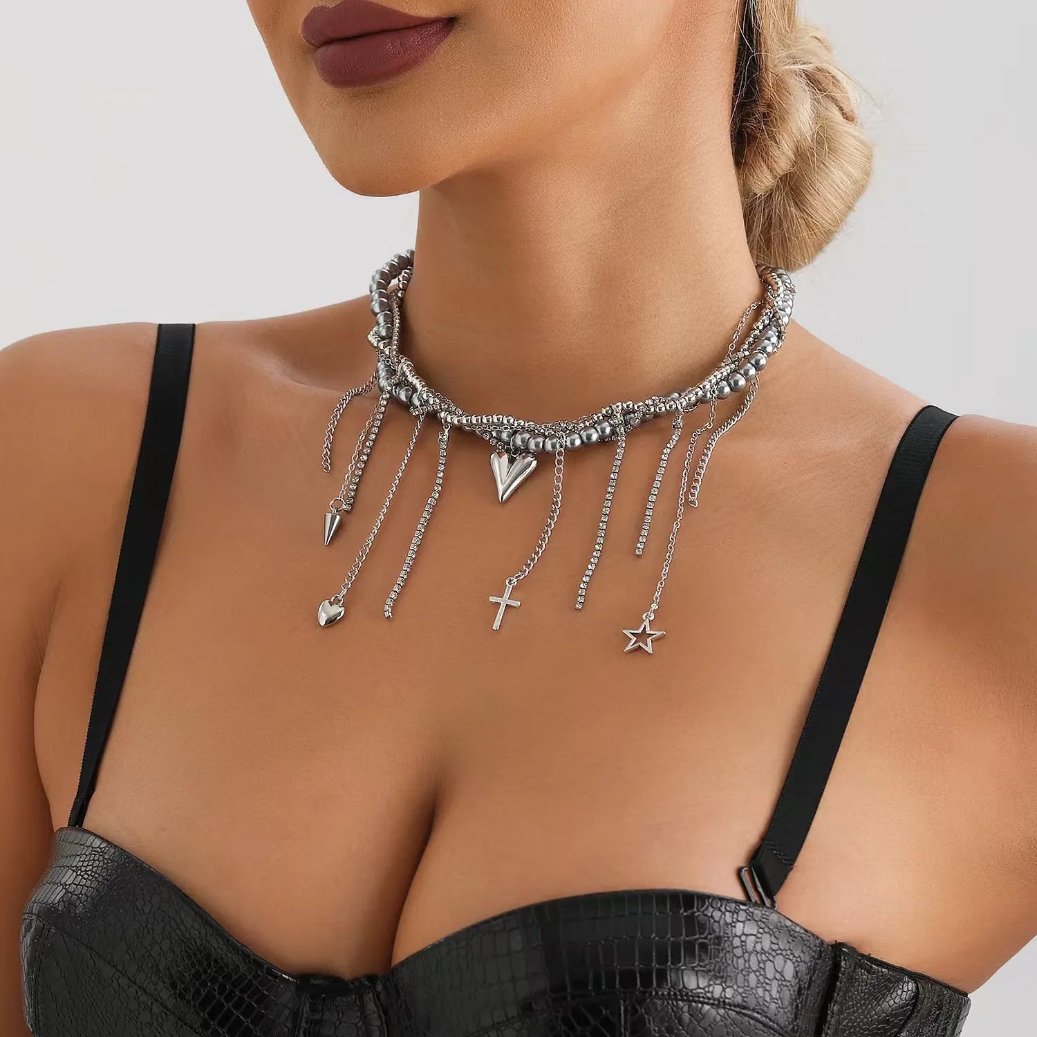 Heart Beaded Necklace
