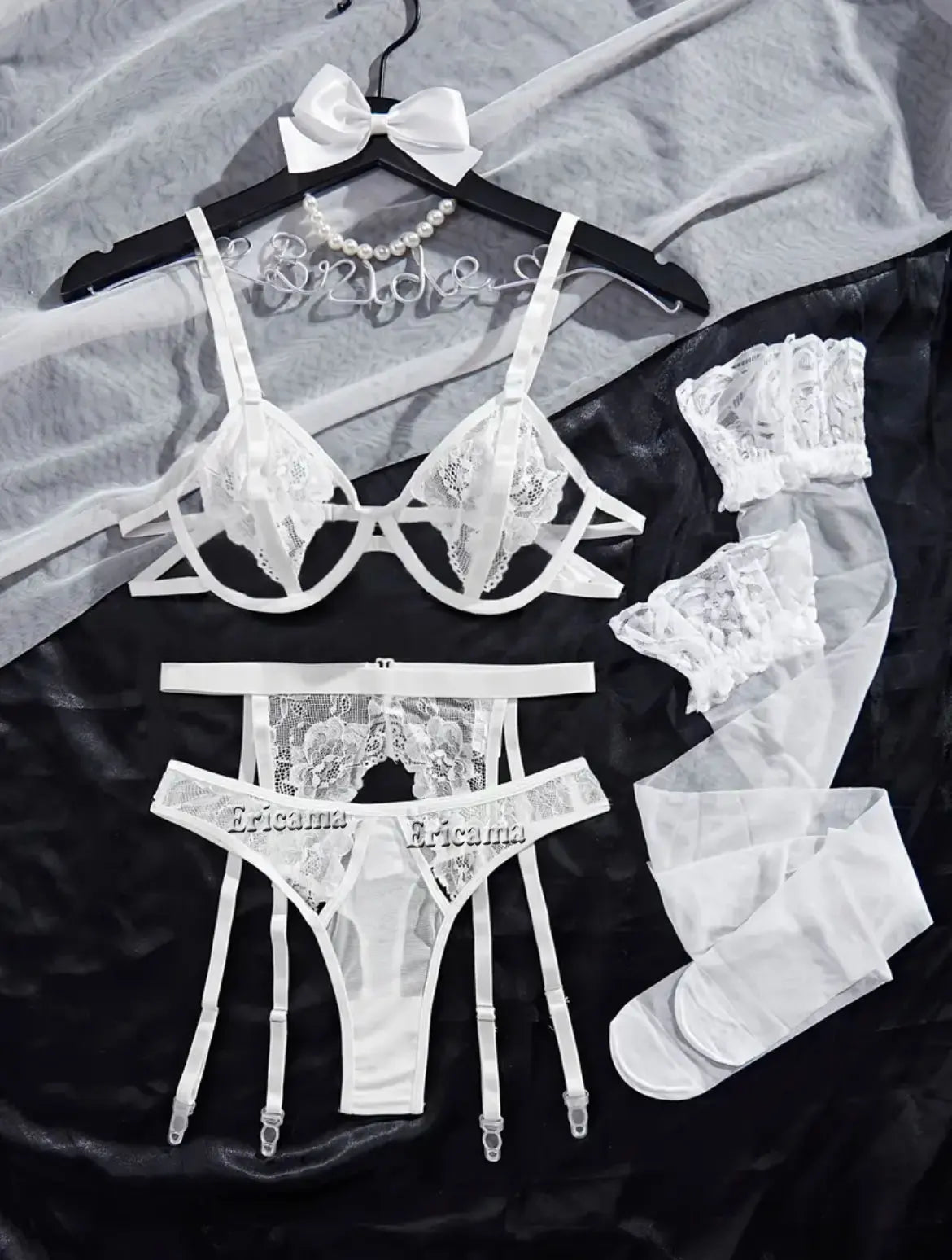 Women’s Lace Garter & Underwear Set