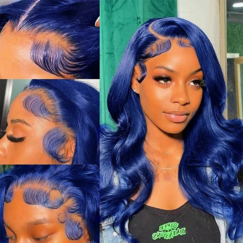 Dark Blue HD Lace Wig