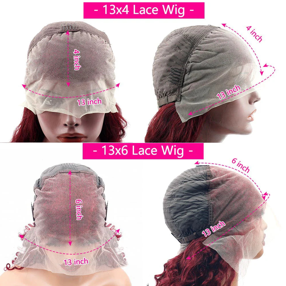 Burgundy Lace Front Wig