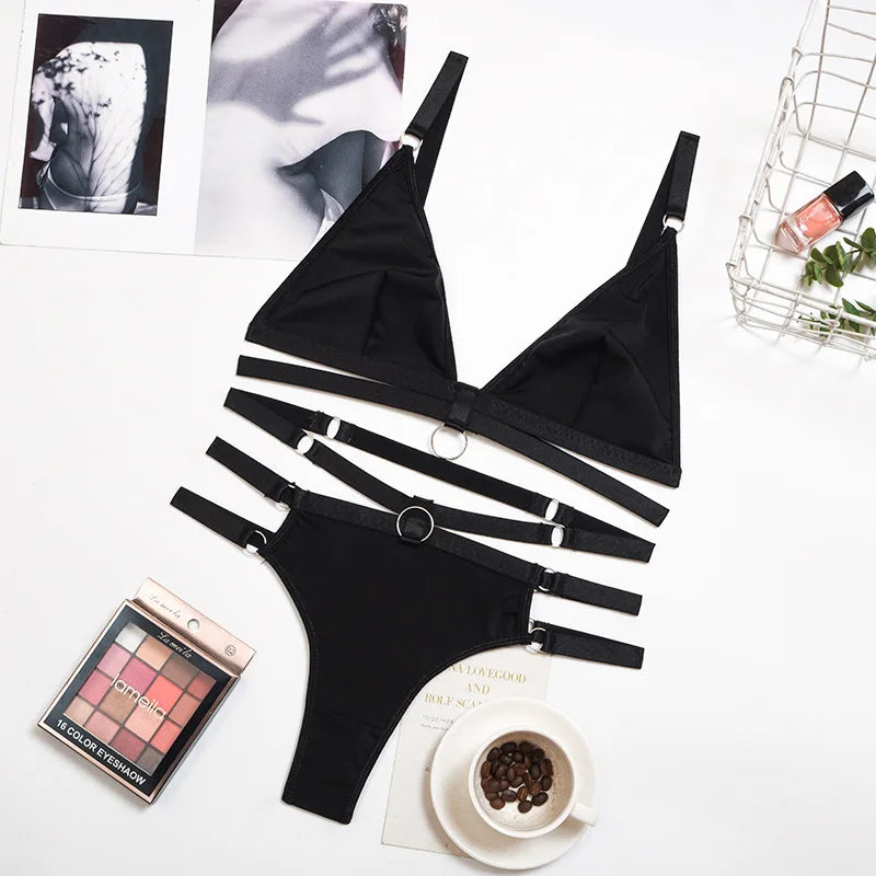 2-Piece Sexy Ring Lingerie Set