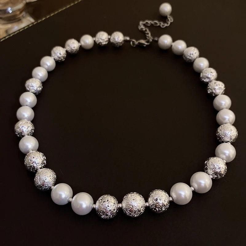 Vintage Gradient Pearl Necklace