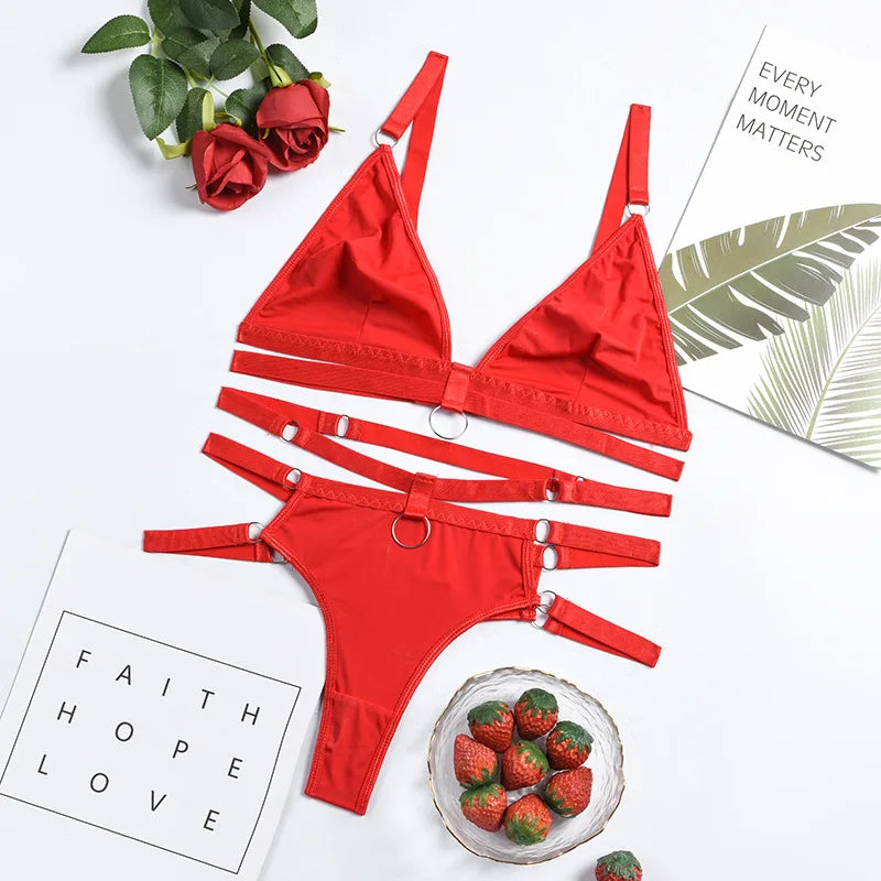 2-Piece Sexy Ring Lingerie Set