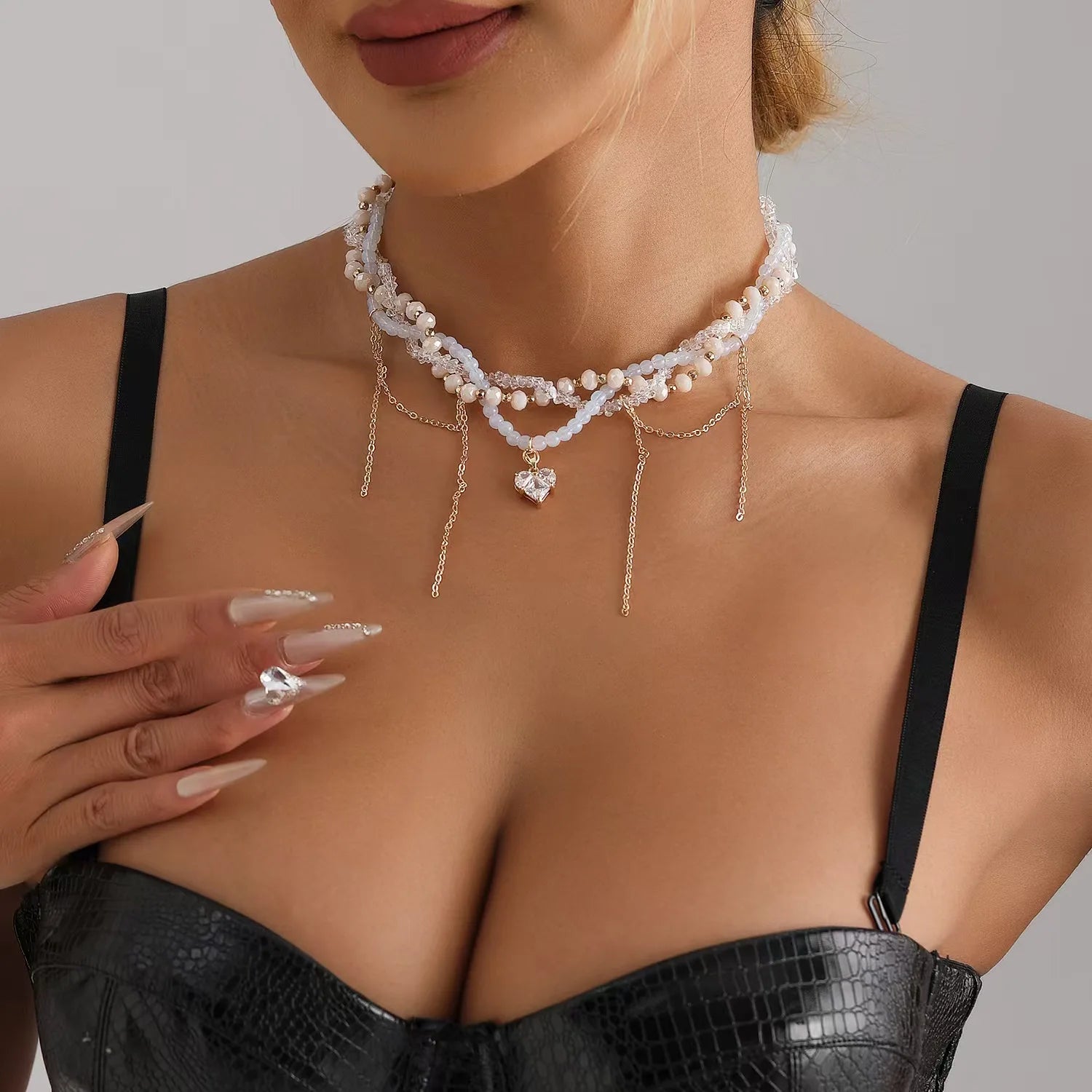 Heart Beaded Necklace