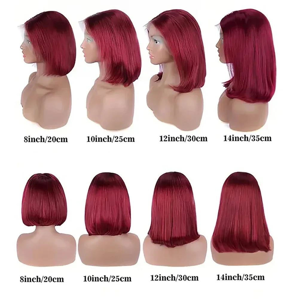 Straight Red Bob Wig