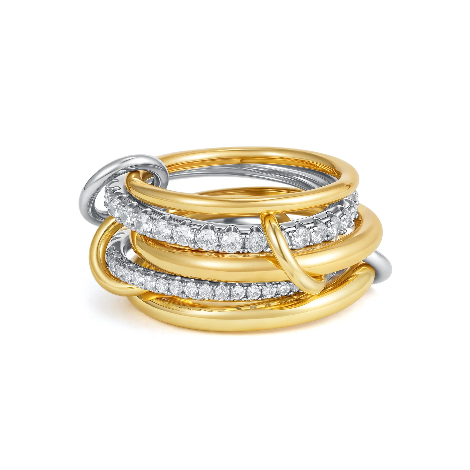 Cubic Zirconia Gold Plating Rings