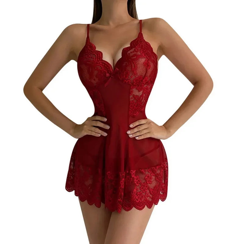 Slim Fit Lace Lolita Sleepwear