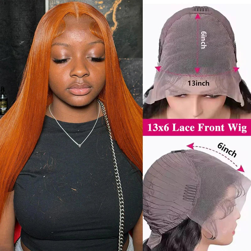 Orange Ginger Lace Front Wig