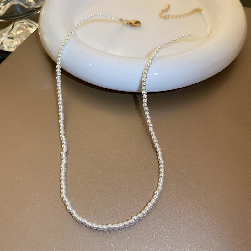 Vintage Gradient Pearl Necklace