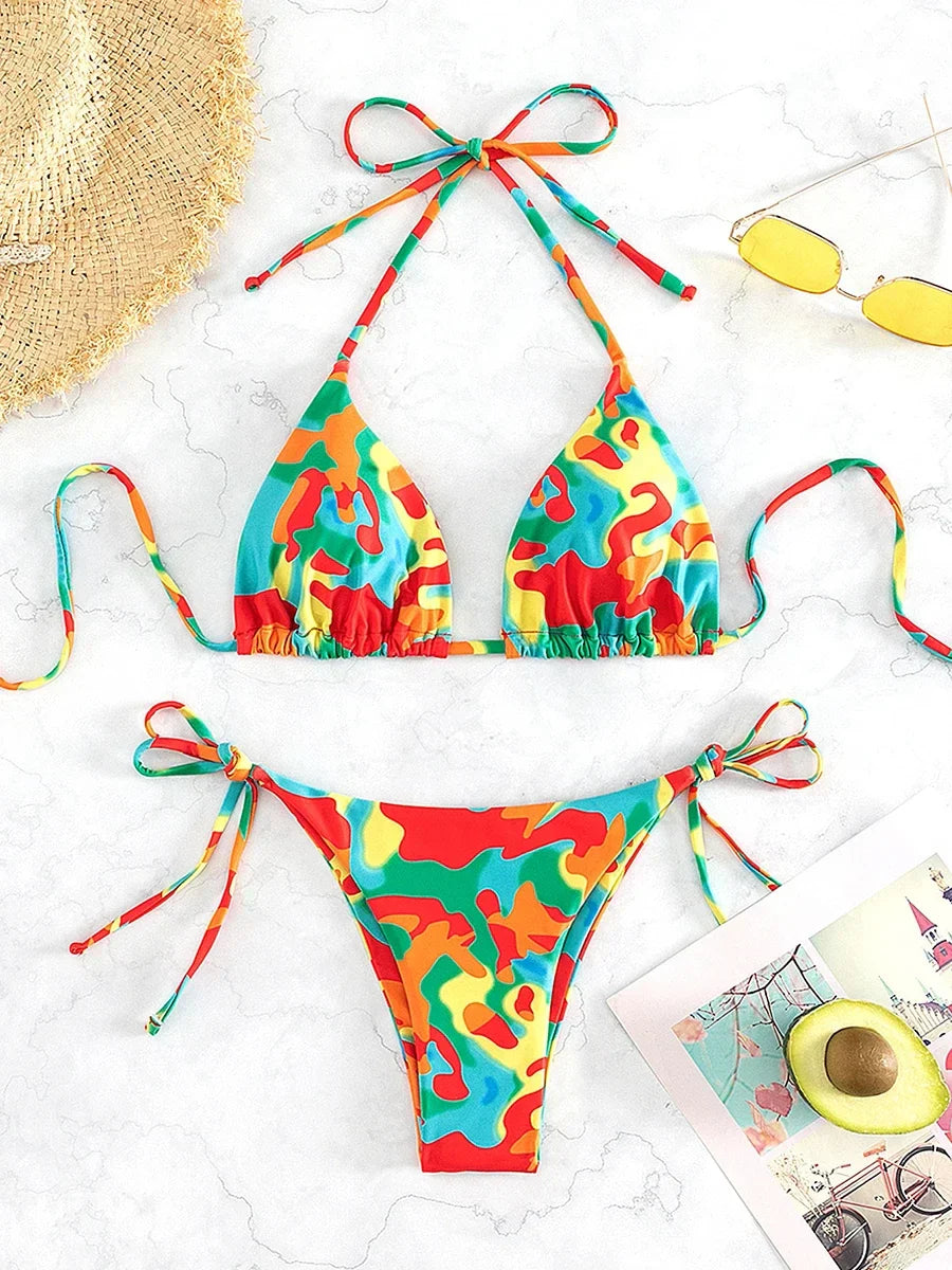Tie-Dye Micro Bikini