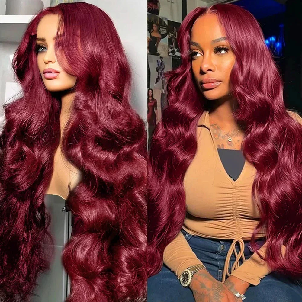 Burgundy Lace Front Wig