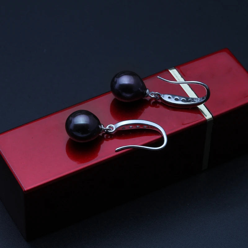 Silver Pearl Drop Earring