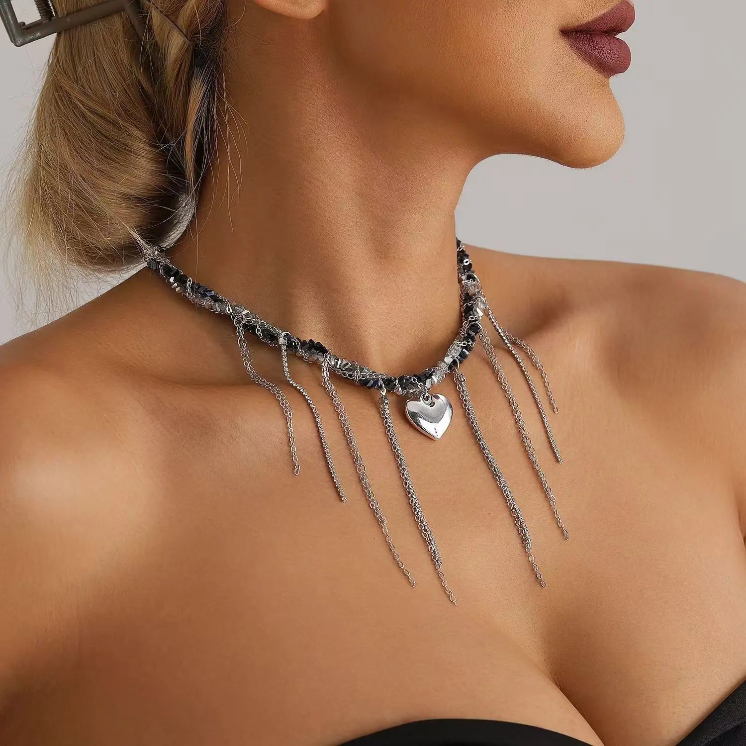 Heart Beaded Necklace