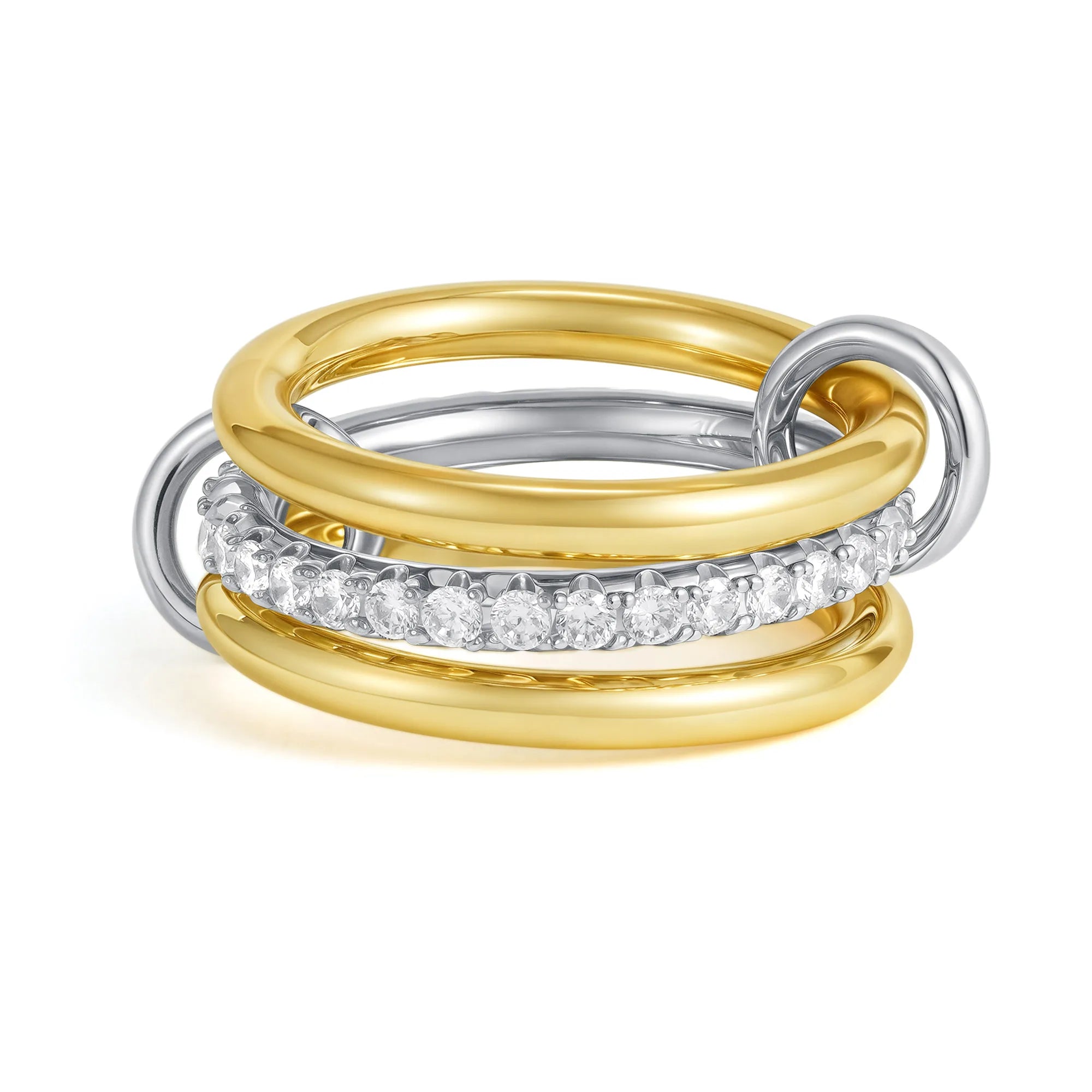 Cubic Zirconia Gold Plating Rings