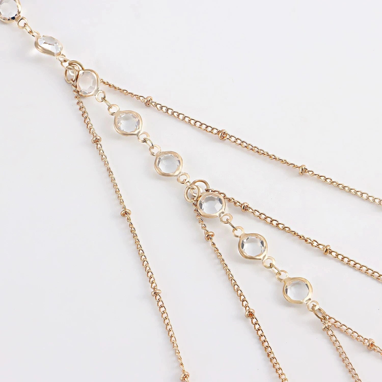 Elastic Band Crystal Leg Thigh Chain
