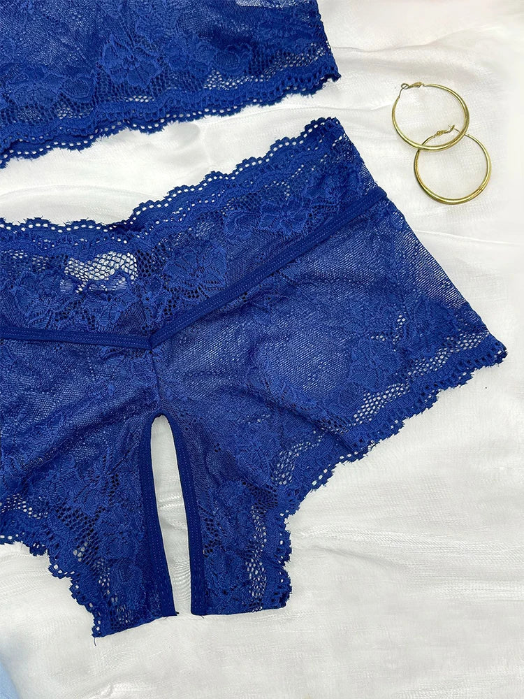Transparent Lace Lingerie Set