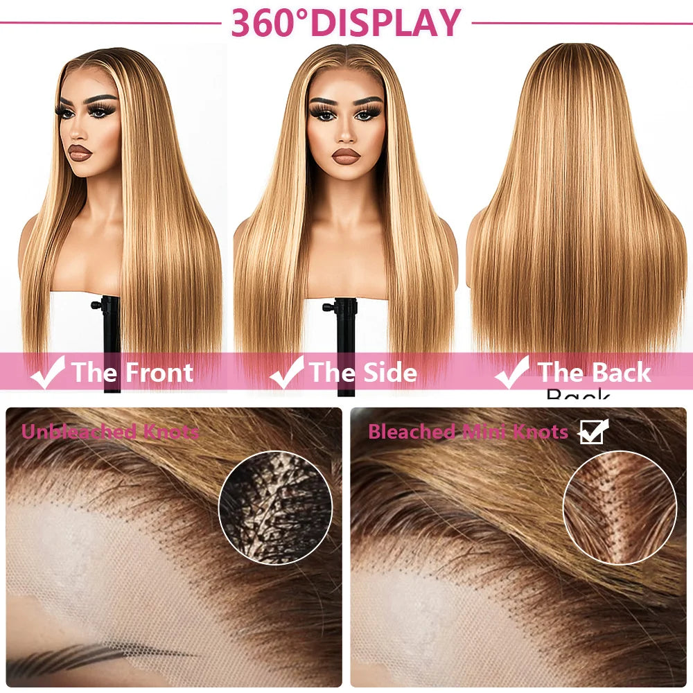 Ombre Bone Straight Wig