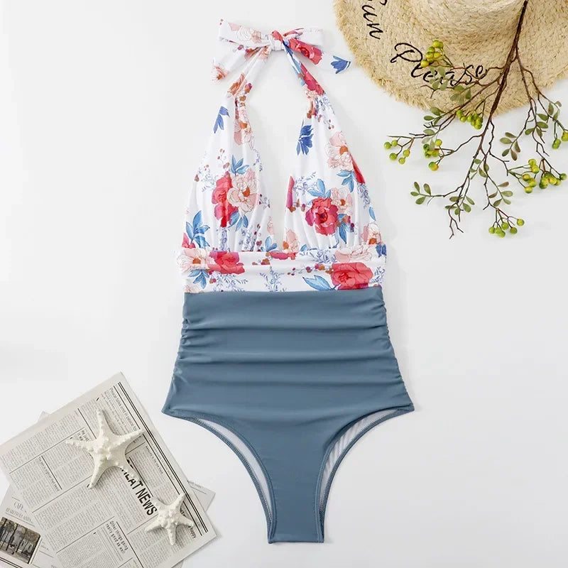 Printed One-Piece Swimsuit