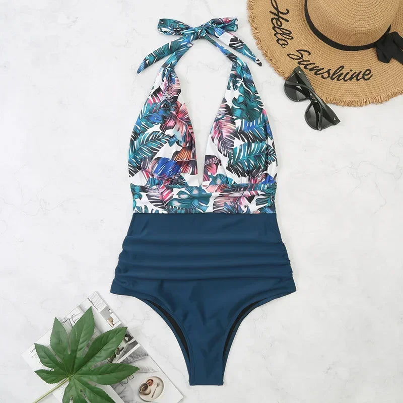 Printed One-Piece Swimsuit