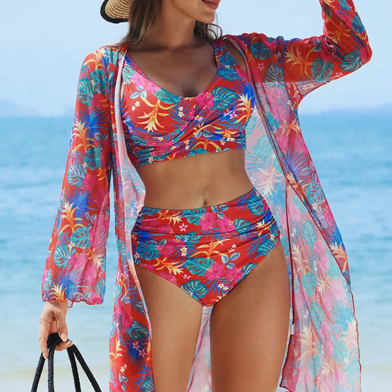 exy Push-Up Three-Piece Swimwear