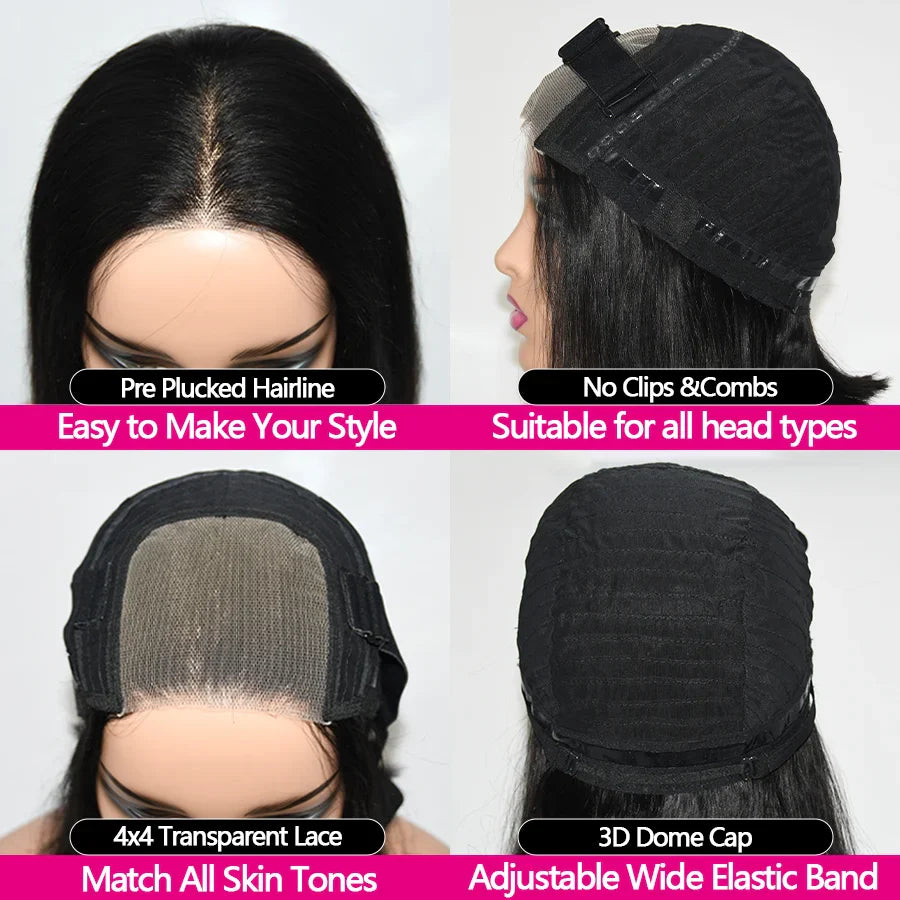 Glueless Human Hair Bob Wig