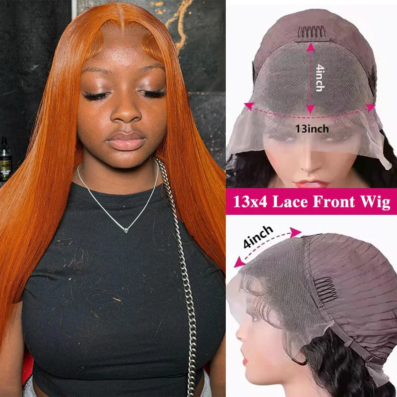 Orange Ginger Lace Front Wig