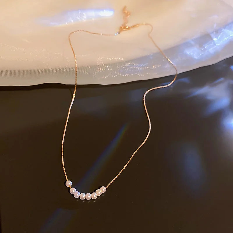 Vintage Gradient Pearl Necklace