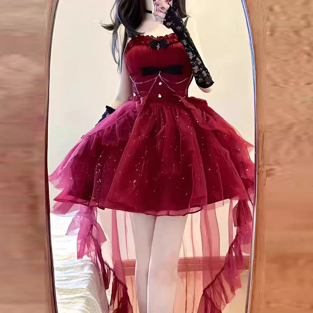 French Style Sparkling Mini Dress